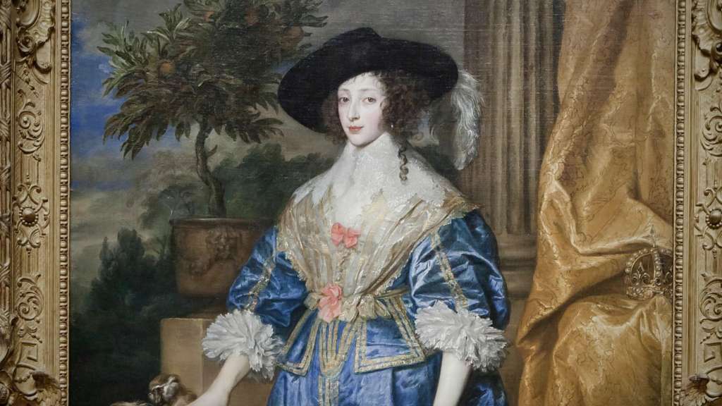 London Art Studies Anthony van Eyck Queen Henrietta Maria with Sir Jeffrey Hudson
