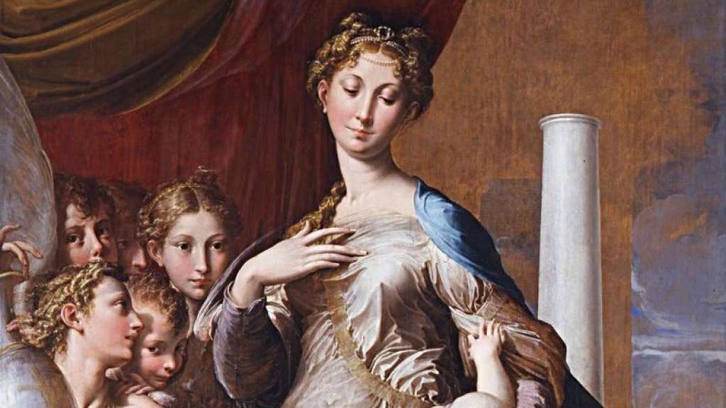Madonna of the long neck