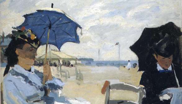The Beach at Trouville - Monet