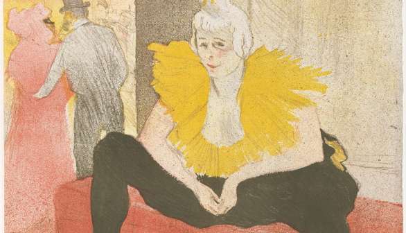 La Clowness by Henri de Toulouse-Lautrec